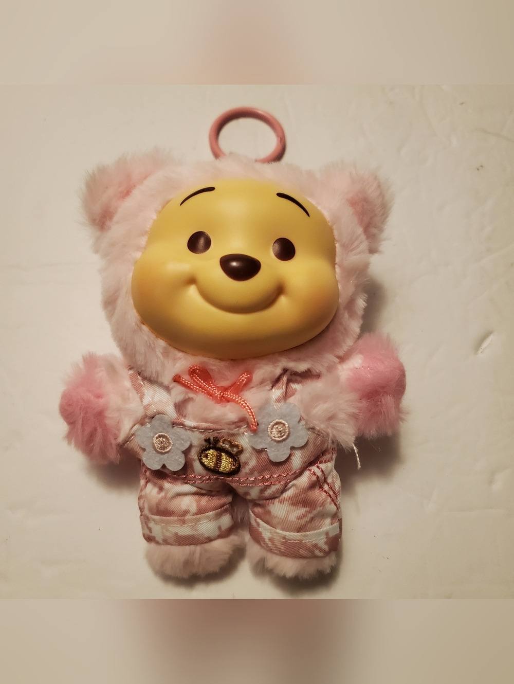 Disney Top Toy Winnie the Pooh Pink Plush Keychain